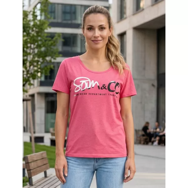  Tricou pentru femei cu mâneci scurte SAM 73 WT 801 ROZ 
