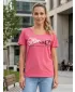 Tricou pentru femei cu mâneci scurte SAM 73 WT 801 ROZ