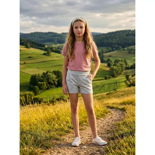  Pantaloni scurți ai fetei SAM 73 GS 521 GRI DESCHIS 