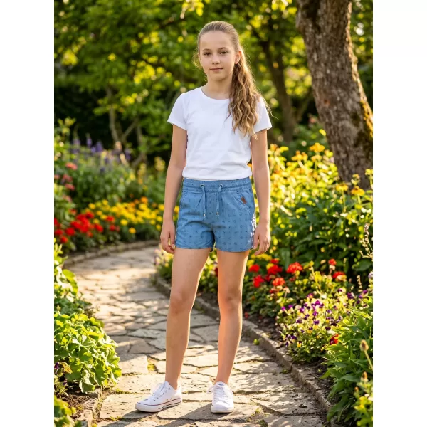  Pantaloni scurți ai fetei SAM 73 GS 525 DENIM LUMINOS 