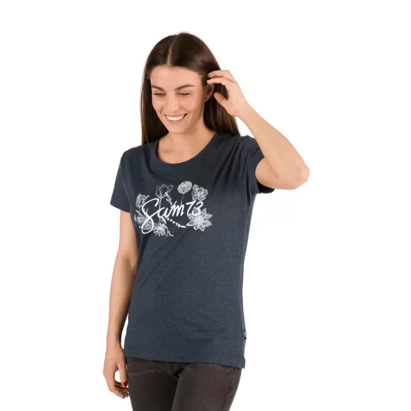  Tricou pentru femei cu mâneci scurte SAM 73 LTSR618 ALBASTRU ÎNCHIS 
