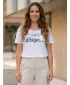 Tricou pentru femei cu mâneci scurte SAM 73 WT 803 ALB