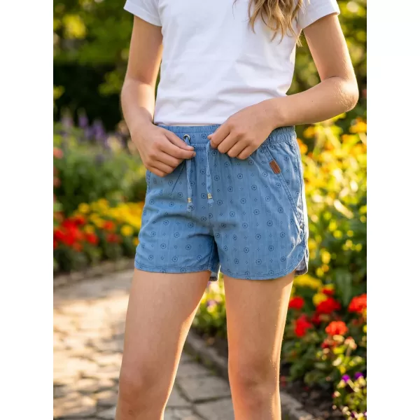  Pantaloni scurți ai fetei SAM 73 GS 525 DENIM LUMINOS 