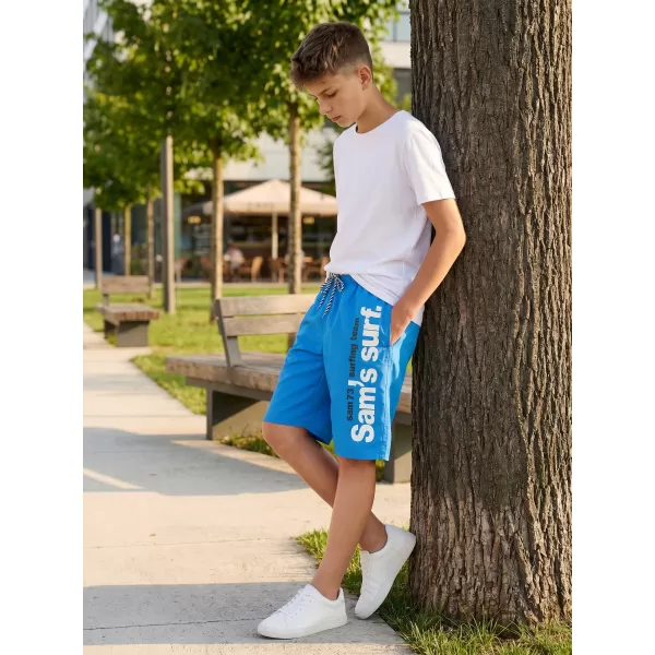  Pantaloni scurți de băieți SAM 73 BS 525 ALBASTRU 