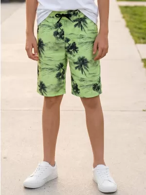 Pantaloni scurți de băieți SAM 73 ERASYLO KPAR189 VERDE