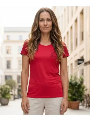 Tricou pentru femei cu mâneci scurte SAM 73 WT 800 ROŞU