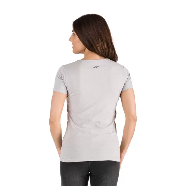  Tricou pentru femei cu mâneci scurte SAM 73 MELEKA LTSR614 GRI DESCHIS 