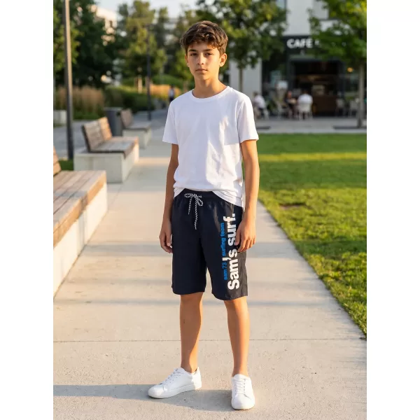  Pantaloni scurți de băieți SAM 73 BS 525 ALBASTRU ÎNCHIS 