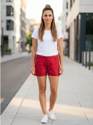 Pantaloni scurţi SAM 73 WS 760 ROŞU
