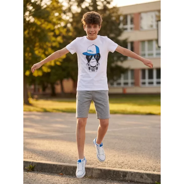  Băiat t -hirt cu mâneci scurte SAM 73 BT 535 ALB 