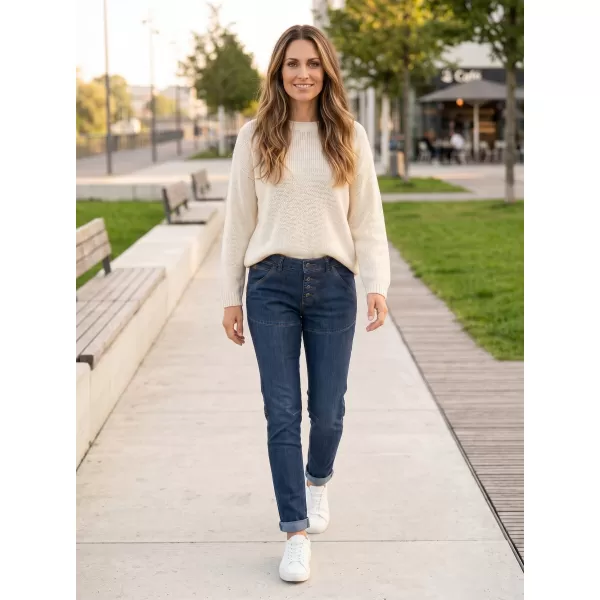  Pantalonii pentru doamne SAM 73 WK 753 DENIM ÎNTUNECAT 