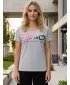 Tricou pentru femei cu mâneci scurte SAM 73 WT 801 GRI DESCHIS