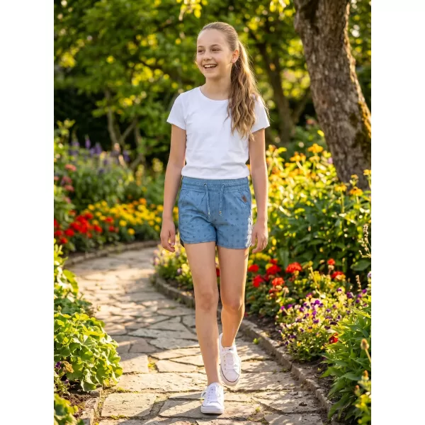  Pantaloni scurți ai fetei SAM 73 GS 525 DENIM LUMINOS 