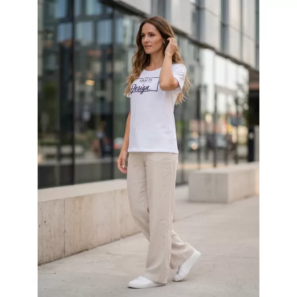  Tricou pentru femei cu mâneci scurte SAM 73 WT 803 ALB 