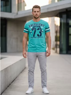 Tricou pentru bărbați cu mâneci scurte SAM 73 MT 762 NEON