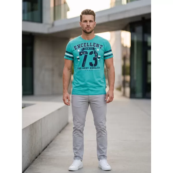  Tricou pentru bărbați cu mâneci scurte SAM 73 MT 762 NEON 
