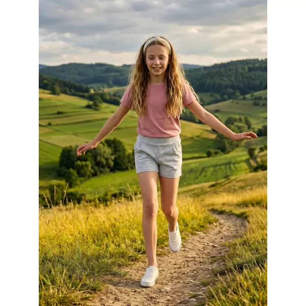  Pantaloni scurți ai fetei SAM 73 GS 521 GRI DESCHIS 