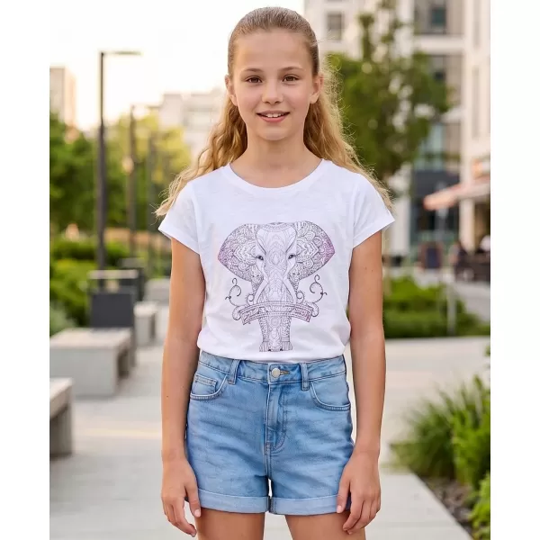 Tricou de fată cu mâneci scurte SAM 73 KTSR255 ALB 