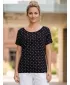 Tricou pentru femei cu mâneci scurte SAM 73 WT 798 NEGRU