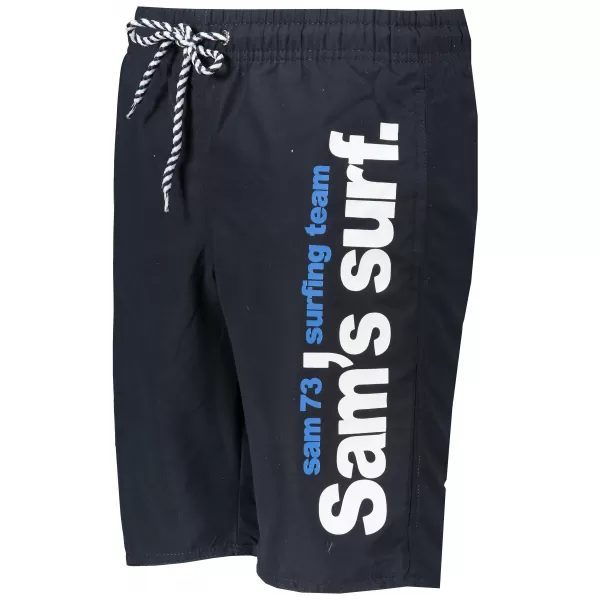  Pantaloni scurți de băieți SAM 73 BS 525 ALBASTRU ÎNCHIS 