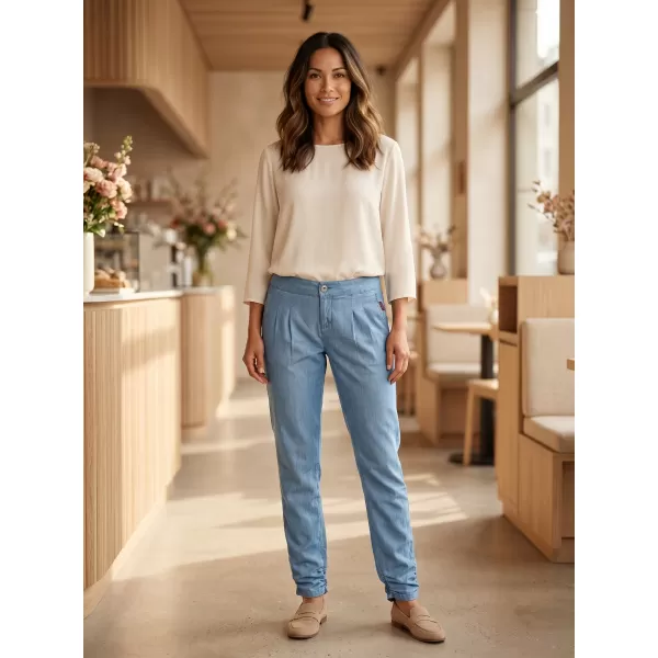  Pantalonii pentru doamne SAM 73 WK 755 DENIM LUMINOS 