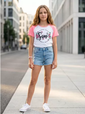 Tricou de fată cu mâneci scurte SAM 73 GT 540 NEON