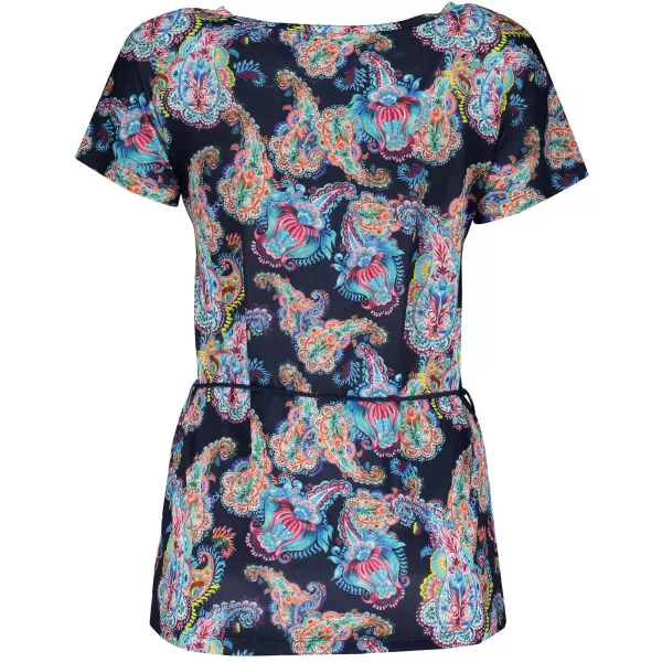  Tricou de damă cu mâneci scurte KIXMI JANELLA TEAL 