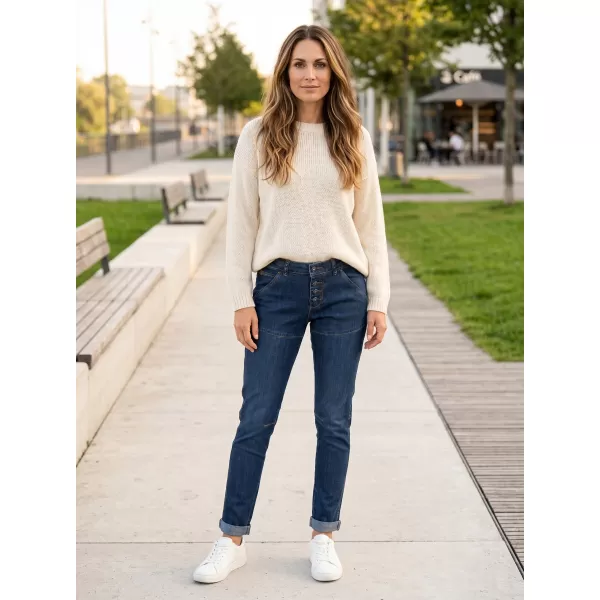  Pantalonii pentru doamne SAM 73 WK 753 DENIM ÎNTUNECAT 