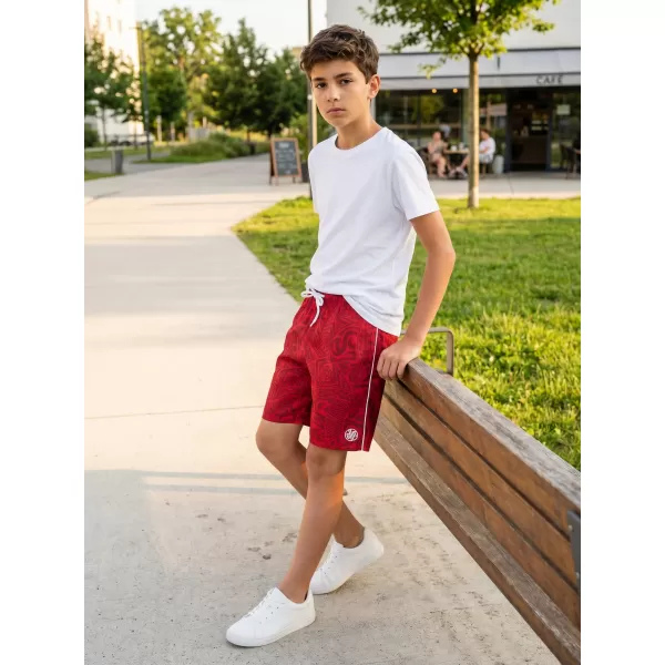  Pantaloni scurți de băieți SAM 73 BS 528 ROŞU 