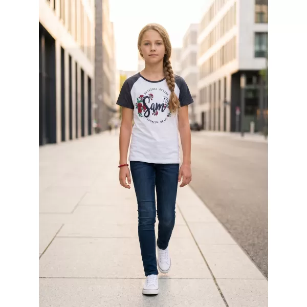  Tricou de fată cu mâneci scurte SAM 73 GT 540 ALBASTRU ÎNCHIS 