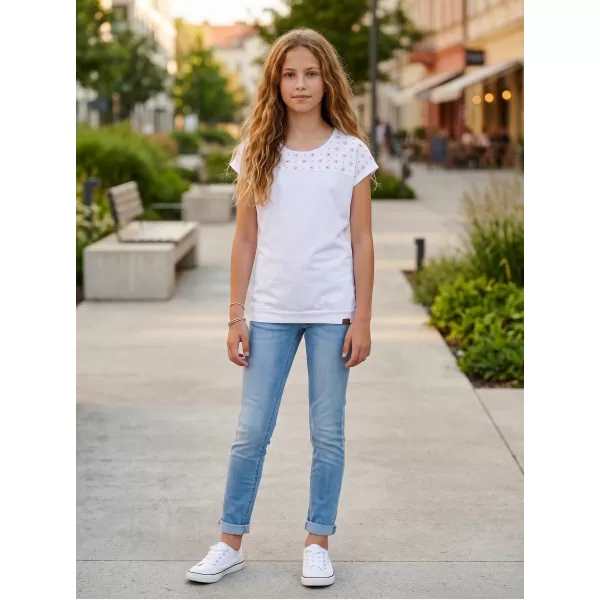  Tricou de fată cu mâneci scurte SAM 73 GT 539 ALB 