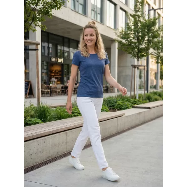  Tricou pentru femei cu mâneci scurte SAM 73 LTSR615 ALBASTRU ÎNCHIS 