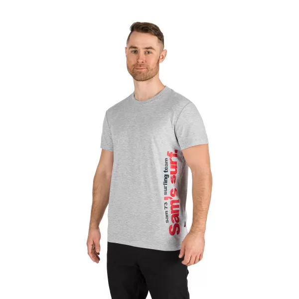  Tricou pentru bărbați cu mâneci scurte SAM 73 MT 766 GRI DESCHIS 