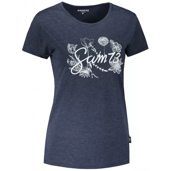  Tricou pentru femei cu mâneci scurte SAM 73 LTSR618 ALBASTRU ÎNCHIS 