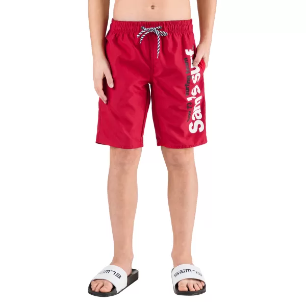  Pantaloni scurți de băieți SAM 73 BS 525 ROŞU 
