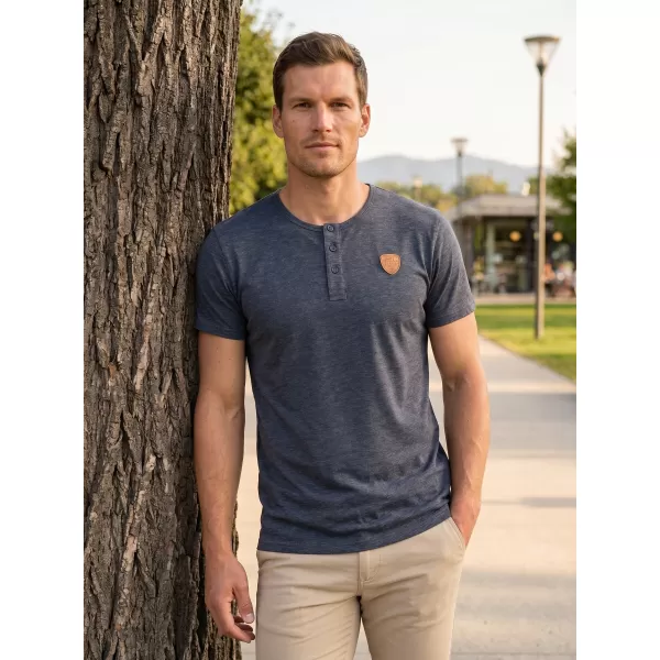  Tricou pentru bărbați cu mâneci scurte SAM 73 MT 763 ALBASTRU ÎNCHIS 