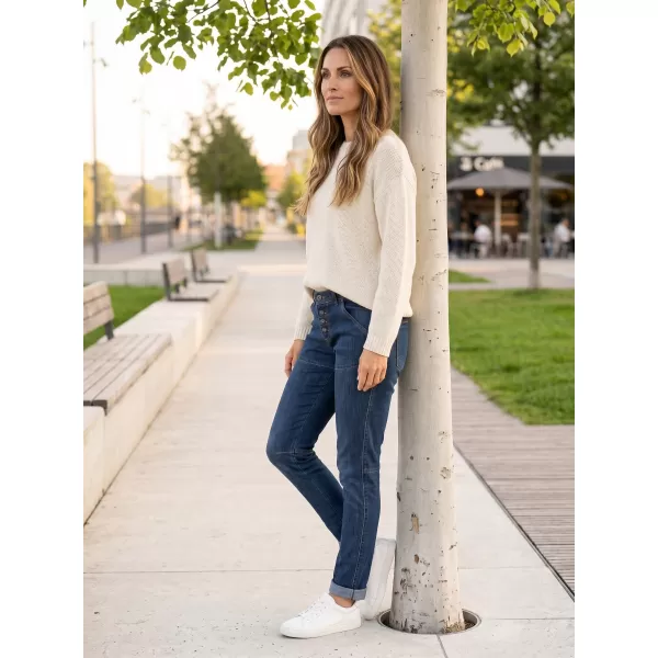  Pantalonii pentru doamne SAM 73 WK 753 DENIM ÎNTUNECAT 
