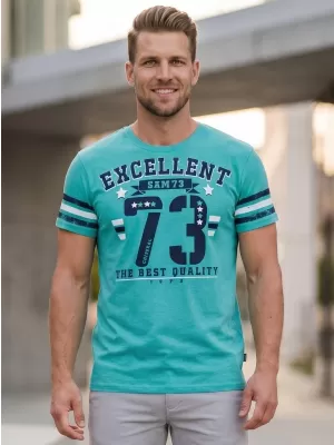 Tricou pentru bărbați cu mâneci scurte SAM 73 MT 762 NEON