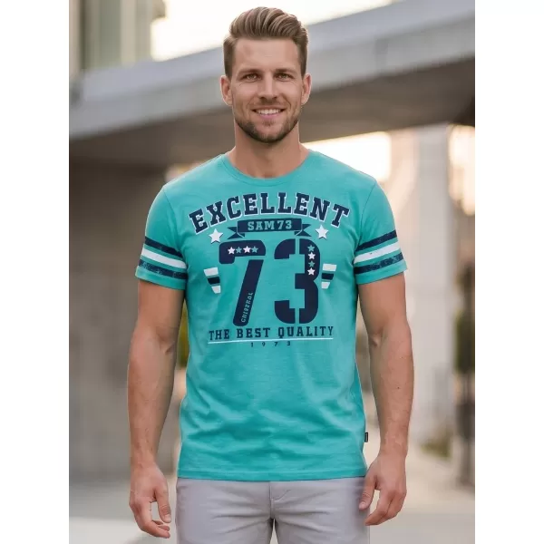  Tricou pentru bărbați cu mâneci scurte SAM 73 MT 762 NEON 
