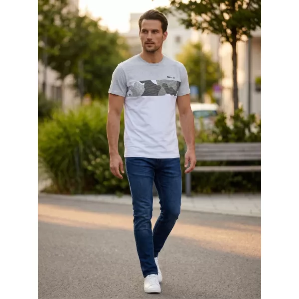  Tricou pentru bărbați cu mâneci scurte SAM 73 MT 764 GRI DESCHIS 