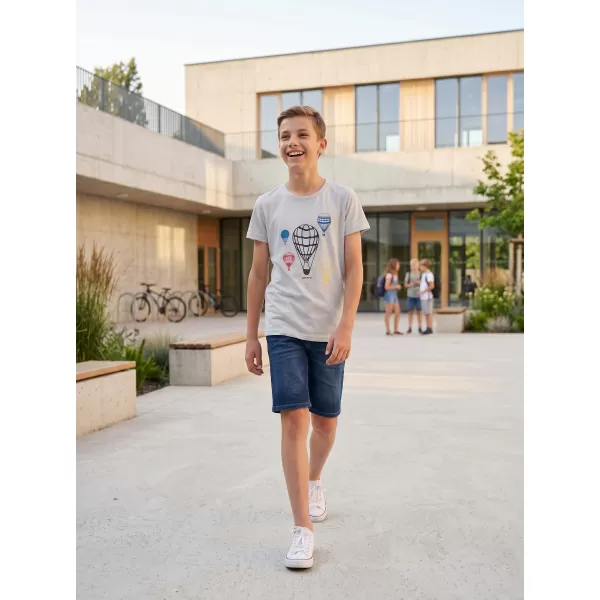  Băiat t -hirt cu mâneci scurte SAM 73 KTSR256 GRI DESCHIS 