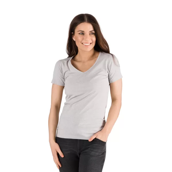  Tricou pentru femei cu mâneci scurte SAM 73 MELEKA LTSR614 GRI DESCHIS 