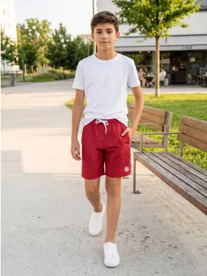 Pantaloni scurți de băieți SAM 73 BS 528 ROŞU