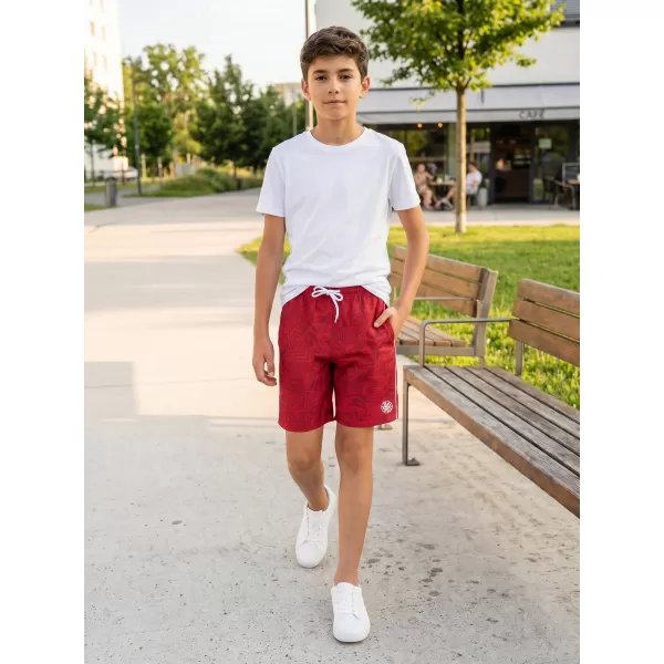  Pantaloni scurți de băieți SAM 73 BS 528 ROŞU 