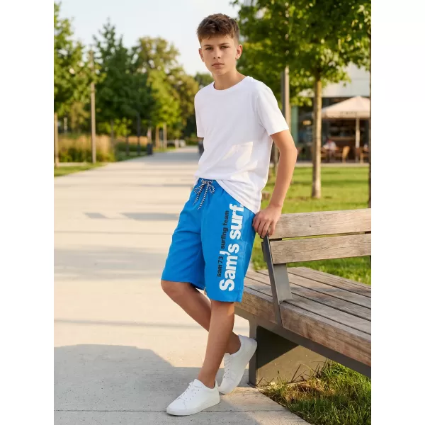  Pantaloni scurți de băieți SAM 73 BS 525 ALBASTRU 