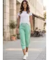 Pantaloni de trening 3/4 pentru femei TORSTAI MYSORE VERDE