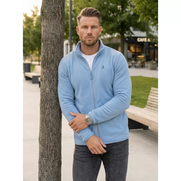  Hanorac pentru bărbați din fleece ALTISPORT DANER MSWR237 ALBASTRU DESCHIS 