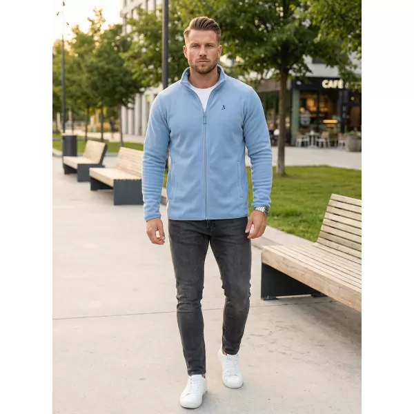  Hanorac pentru bărbați din fleece ALTISPORT DANER MSWR237 ALBASTRU DESCHIS 