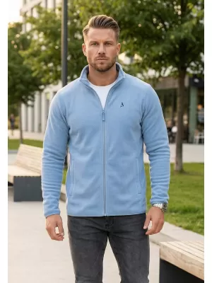 Hanorac pentru bărbați din fleece ALTISPORT DANER MSWR237 ALBASTRU DESCHIS
