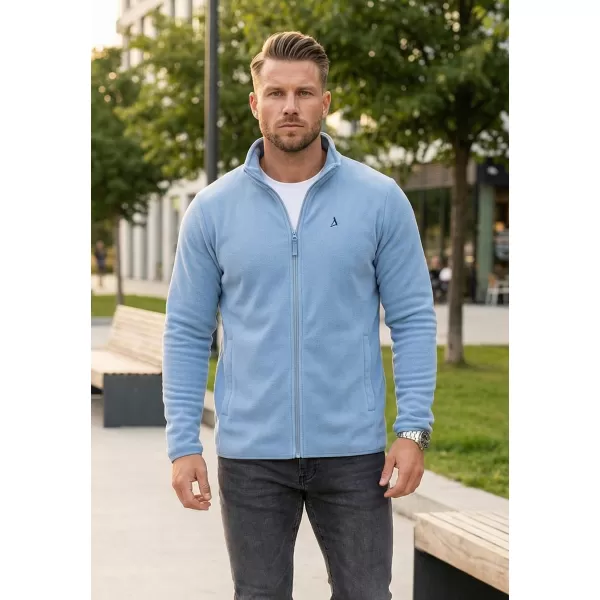  Hanorac pentru bărbați din fleece ALTISPORT DANER MSWR237 ALBASTRU DESCHIS 